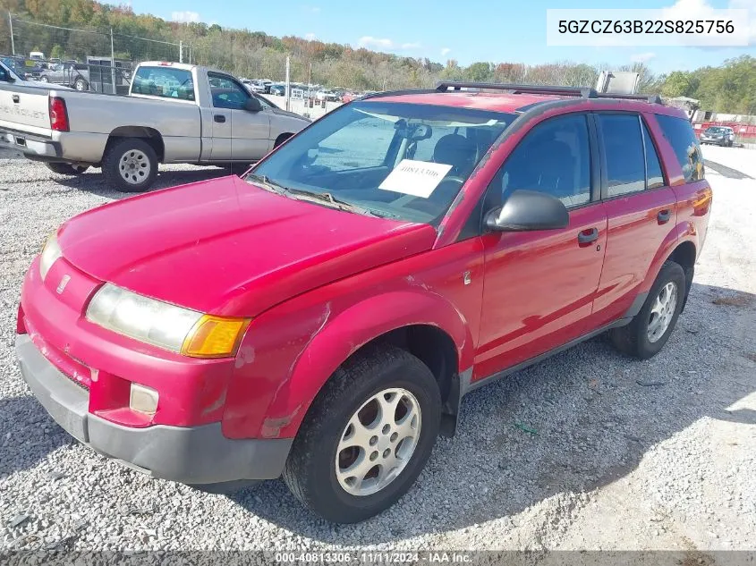 2002 Saturn Vue V6 VIN: 5GZCZ63B22S825756 Lot: 40813306