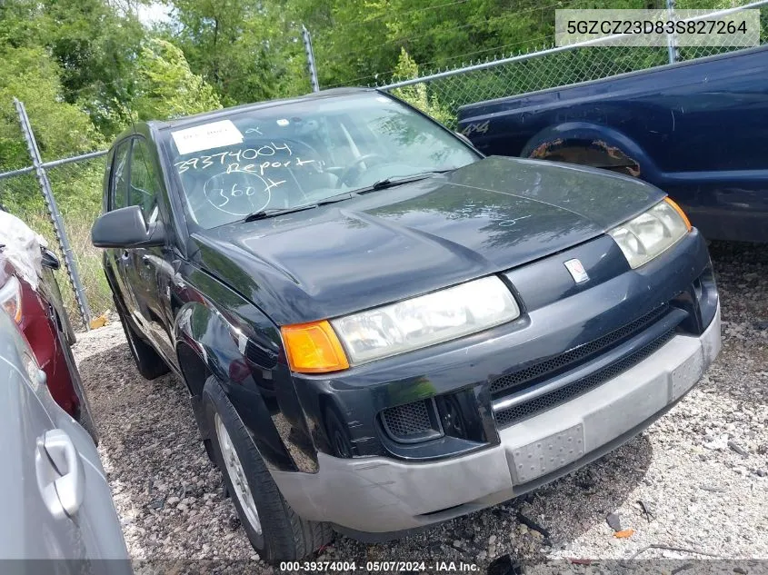 2003 Saturn Vue 4 Cyl VIN: 5GZCZ23D83S827264 Lot: 39374004