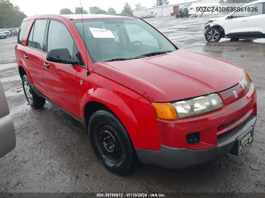 2003 Saturn Vue 4 Cyl VIN: 5GZCZ43D53S861836 Lot: 40561443