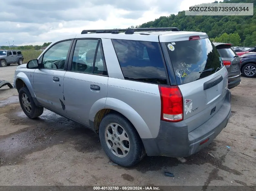 2003 Saturn Vue VIN: 5GZCZ53B73S906344 Lot: 40132780