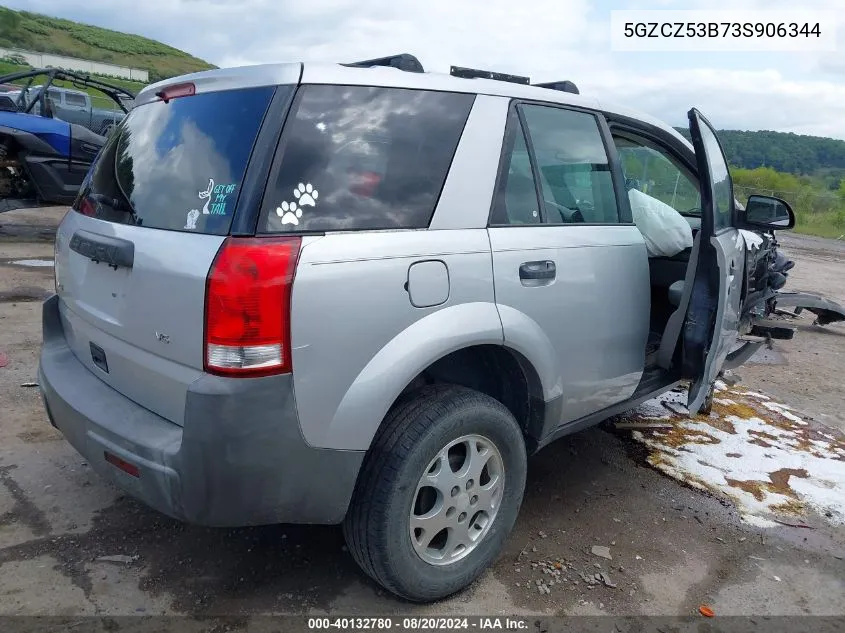 2003 Saturn Vue VIN: 5GZCZ53B73S906344 Lot: 40132780