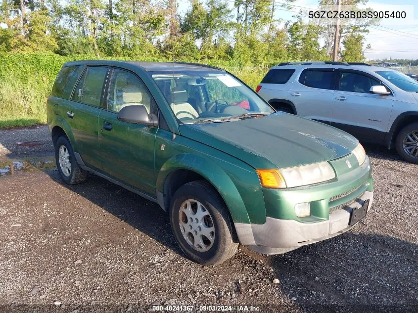 2003 Saturn Vue V6 VIN: 5GZCZ63B03S905400 Lot: 40241367