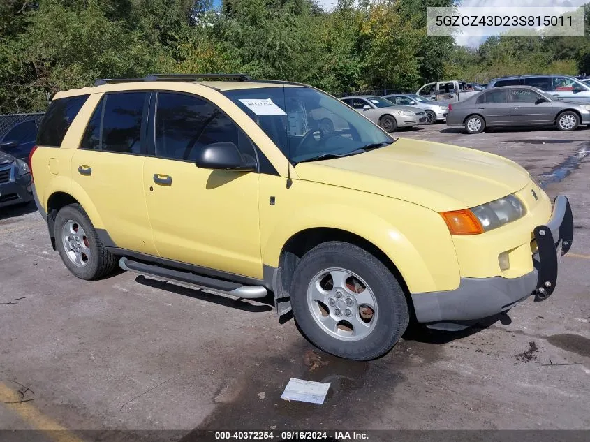 2003 Saturn Vue 4 Cyl VIN: 5GZCZ43D23S815011 Lot: 40372254