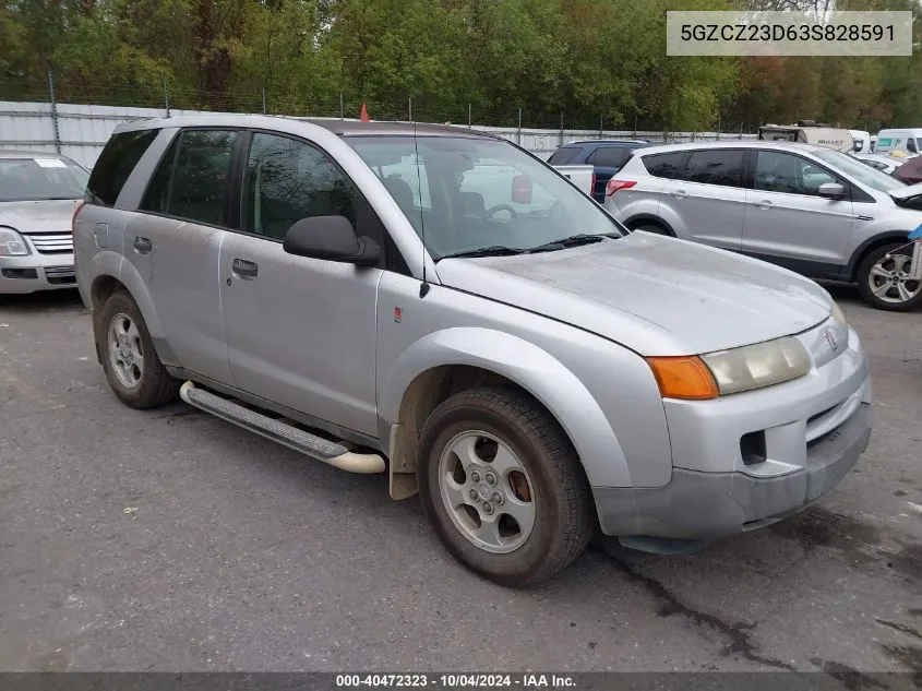 2003 Saturn Vue 4 Cyl VIN: 5GZCZ23D63S828591 Lot: 40472323