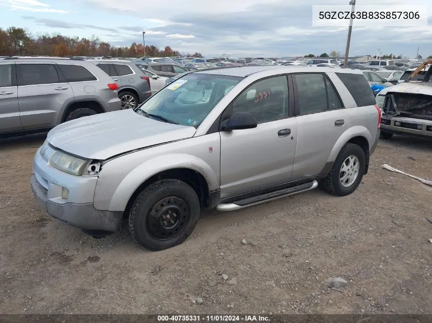 2003 Saturn Vue V6 VIN: 5GZCZ63B83S857306 Lot: 40735331