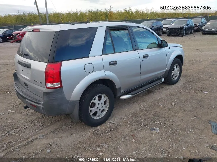 2003 Saturn Vue V6 VIN: 5GZCZ63B83S857306 Lot: 40735331