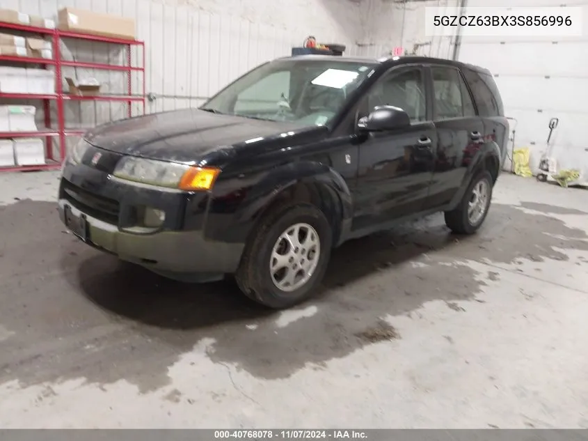 2003 Saturn Vue V6 VIN: 5GZCZ63BX3S856996 Lot: 40768078