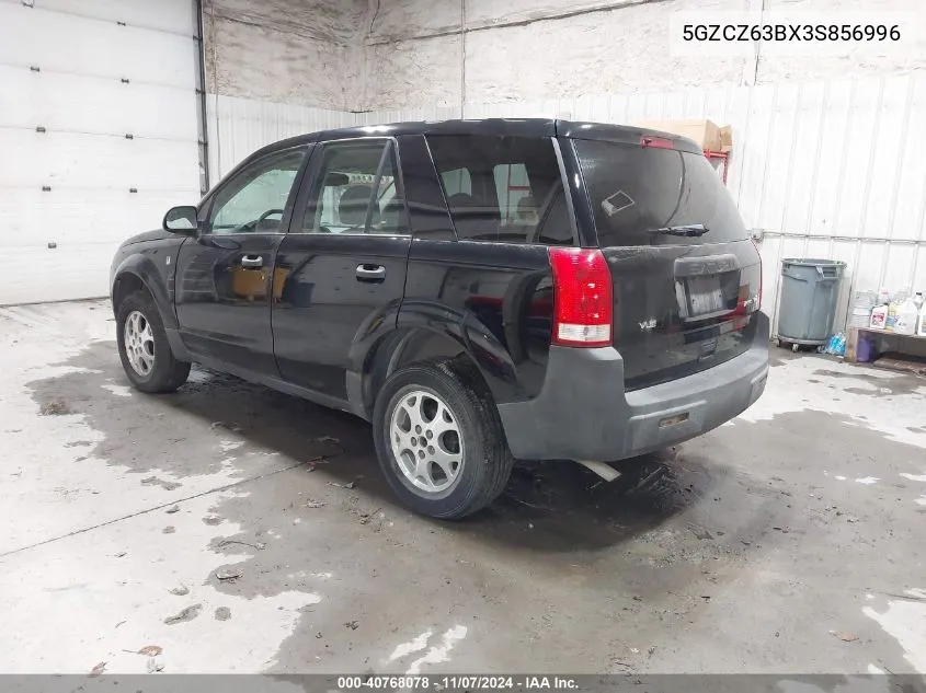 2003 Saturn Vue V6 VIN: 5GZCZ63BX3S856996 Lot: 40768078