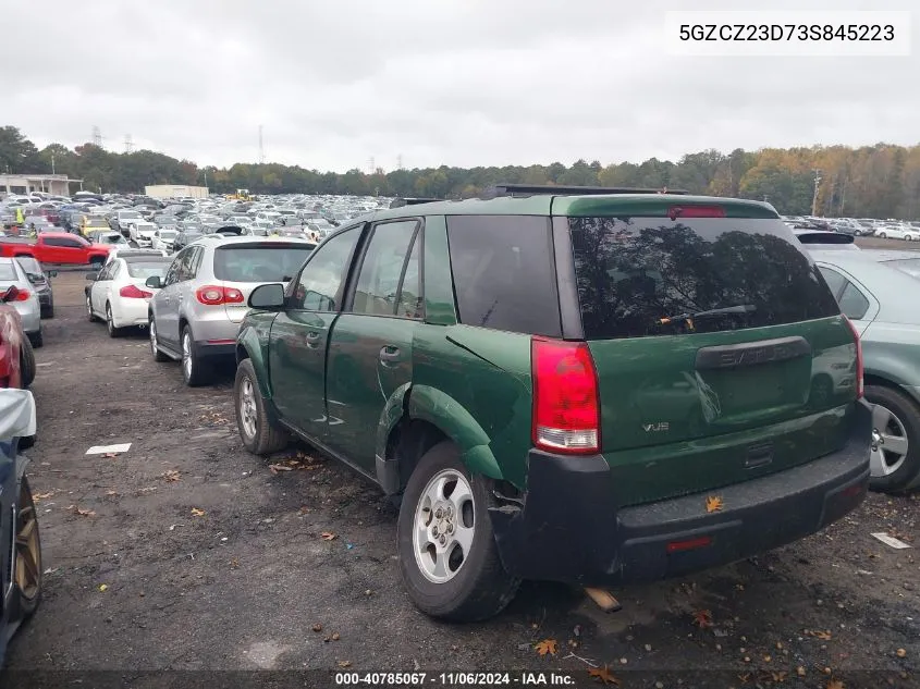 2003 Saturn Vue 4 Cyl VIN: 5GZCZ23D73S845223 Lot: 40785067