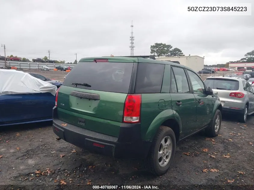 2003 Saturn Vue 4 Cyl VIN: 5GZCZ23D73S845223 Lot: 40785067