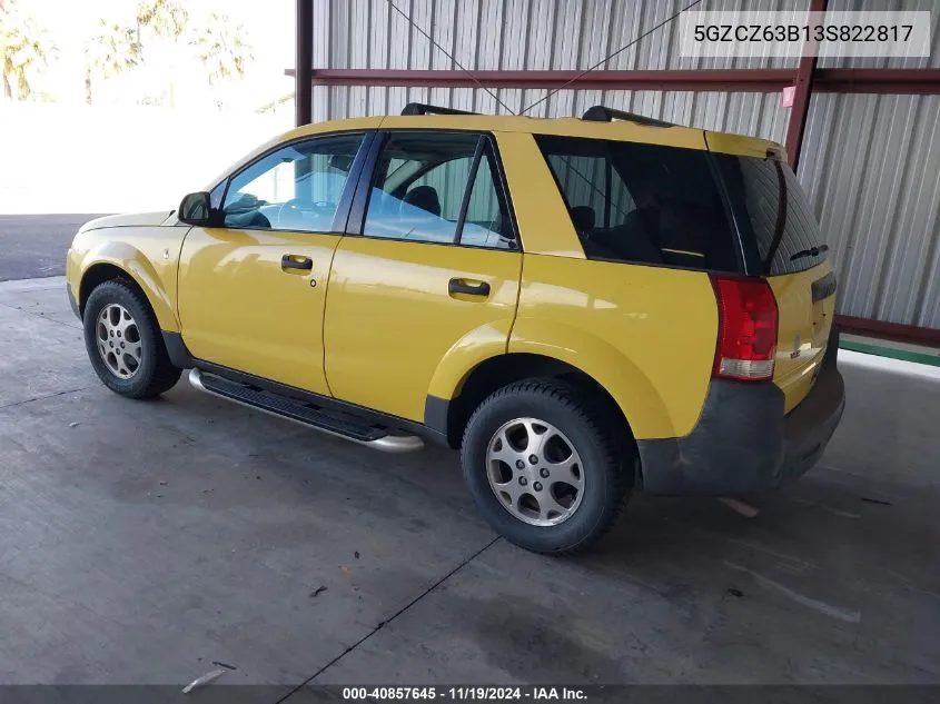 2003 Saturn Vue V6 VIN: 5GZCZ63B13S822817 Lot: 40857645