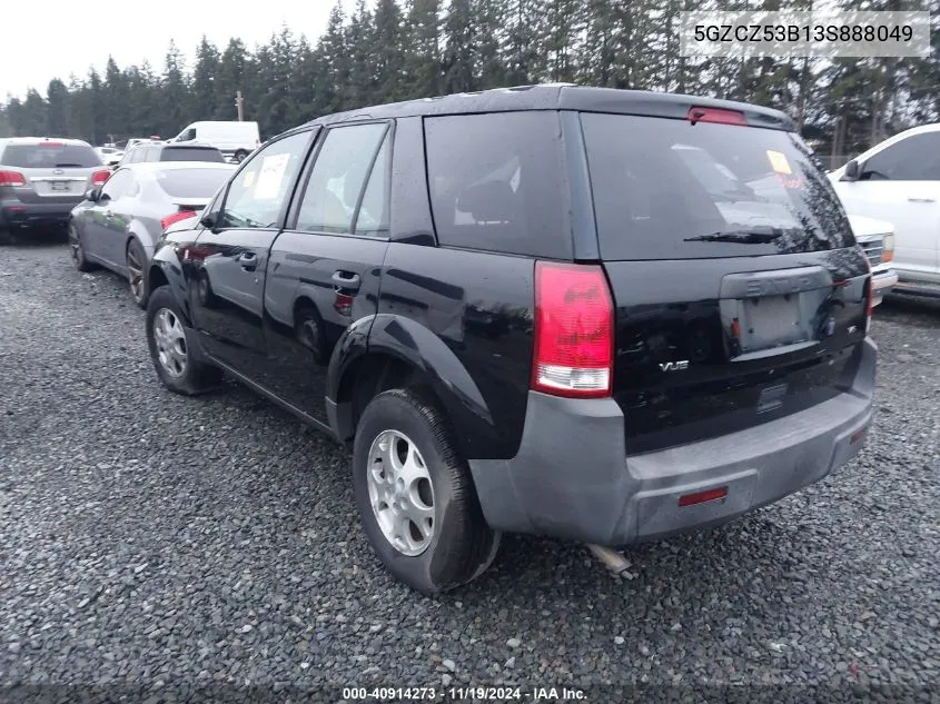 2003 Saturn Vue V6 VIN: 5GZCZ53B13S888049 Lot: 40914273