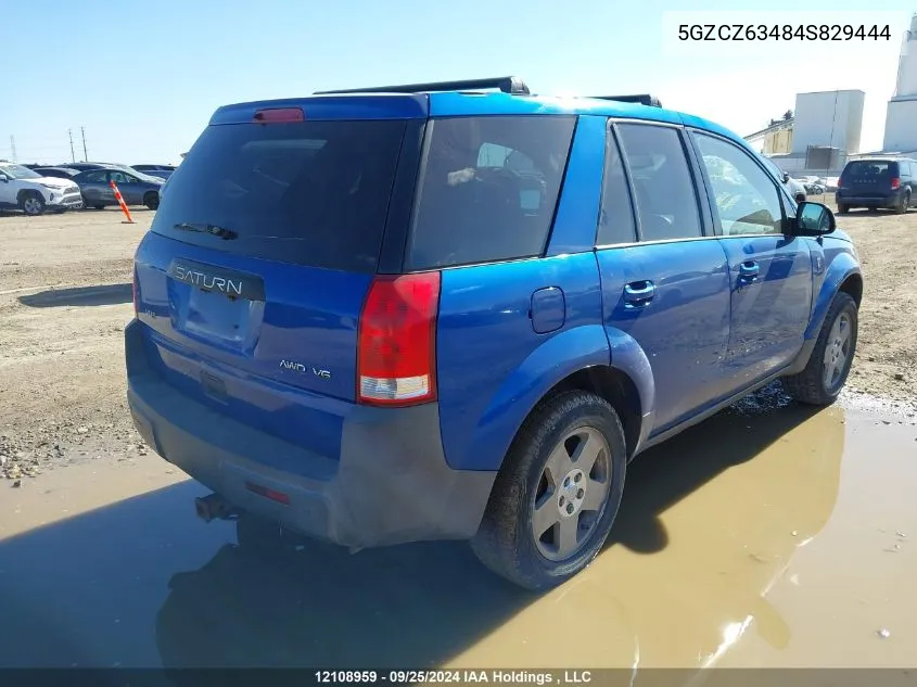 2004 Saturn Vue VIN: 5GZCZ63484S829444 Lot: 12108959