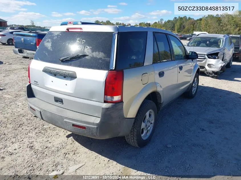 2004 Saturn Vue VIN: 5GZCZ33D84S813517 Lot: 12123691