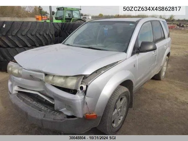 2004 Saturn Vue VIN: 5GZCZ634X4S862817 Lot: 30048804