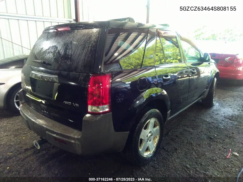 2004 Saturn Vue V6 VIN: 5GZCZ63464S808155 Lot: 37162246