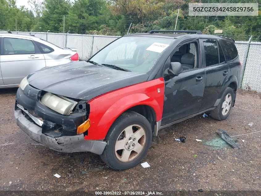 2004 Saturn Vue VIN: 5GZCZ53424S829756 Lot: 39952822