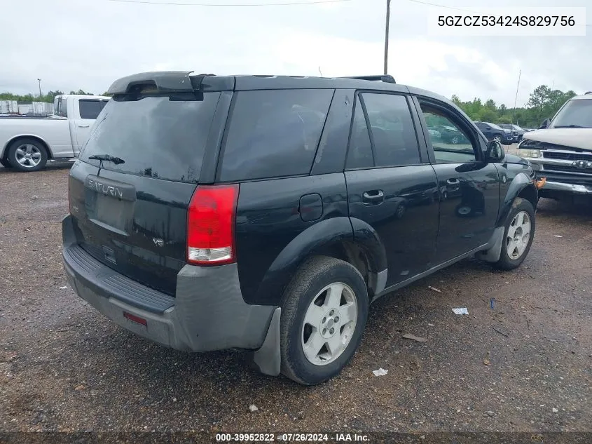 2004 Saturn Vue VIN: 5GZCZ53424S829756 Lot: 39952822