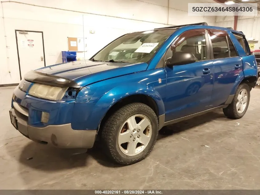 2004 Saturn Vue V6 VIN: 5GZCZ63464S864306 Lot: 40202161