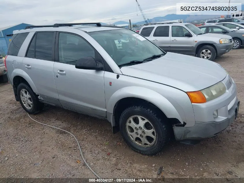 2004 Saturn Vue V6 VIN: 5GZCZ53474S802035 Lot: 40334127