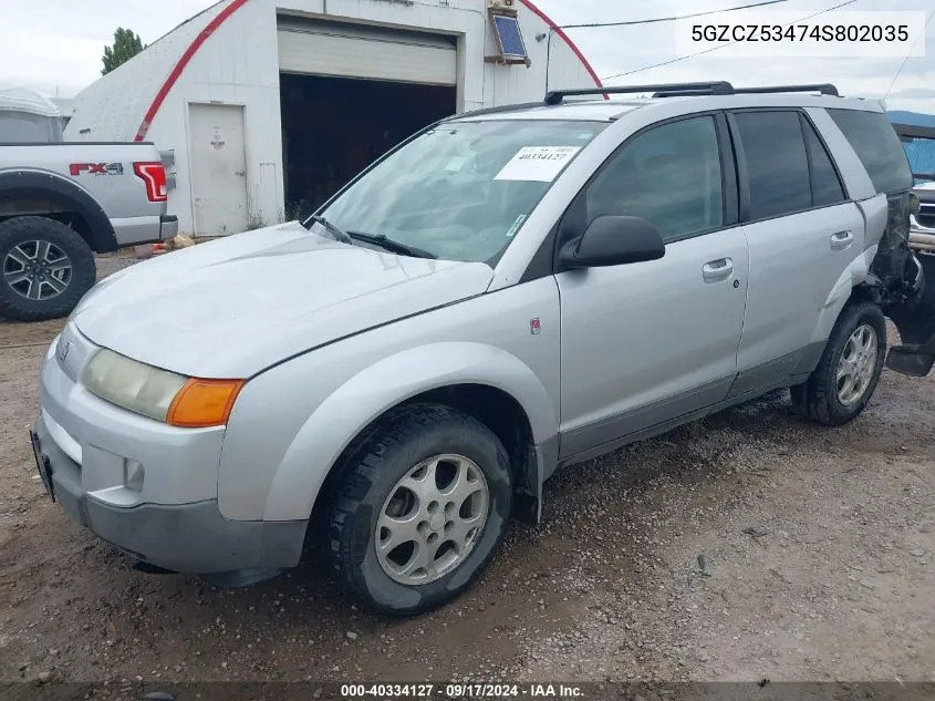 2004 Saturn Vue V6 VIN: 5GZCZ53474S802035 Lot: 40334127