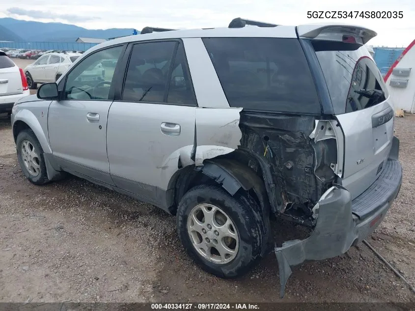 2004 Saturn Vue V6 VIN: 5GZCZ53474S802035 Lot: 40334127