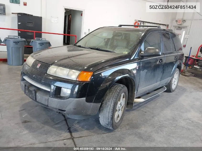 2004 Saturn Vue VIN: 5GZCZ53424F851434 Lot: 40359193