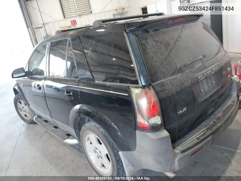 2004 Saturn Vue VIN: 5GZCZ53424F851434 Lot: 40359193