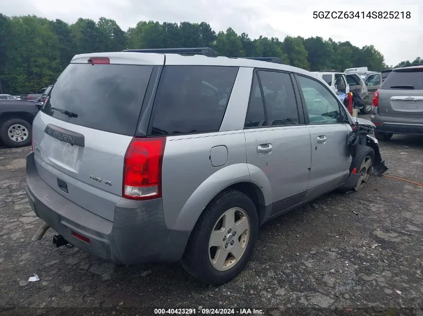 2004 Saturn Vue V6 VIN: 5GZCZ63414S825218 Lot: 40423291