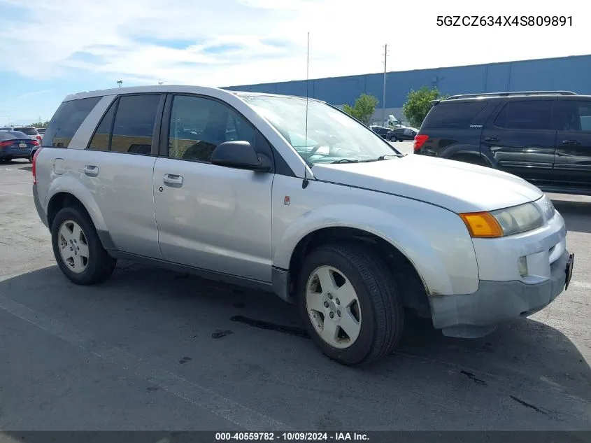 2004 Saturn Vue V6 VIN: 5GZCZ634X4S809891 Lot: 40559782