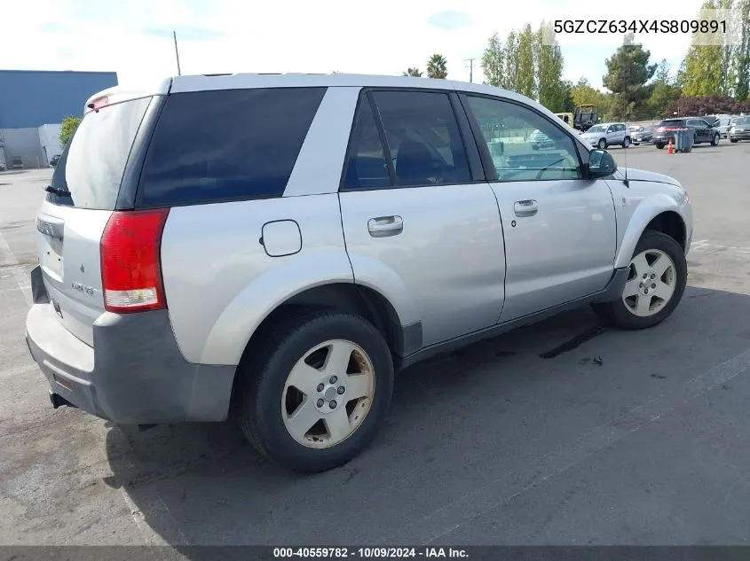 2004 Saturn Vue V6 VIN: 5GZCZ634X4S809891 Lot: 40559782