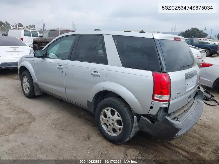 2004 Saturn Vue V6 VIN: 5GZCZ53474S875034 Lot: 40623883