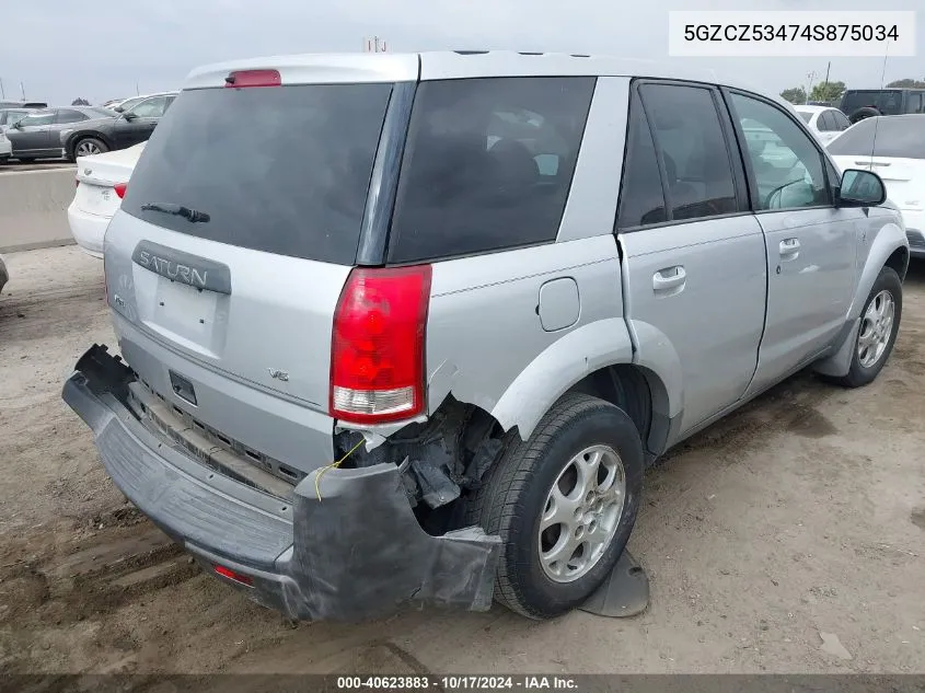 2004 Saturn Vue V6 VIN: 5GZCZ53474S875034 Lot: 40623883