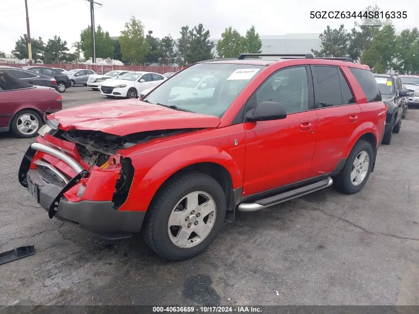 2004 Saturn Vue V6 VIN: 5GZCZ63444S816335 Lot: 40636659