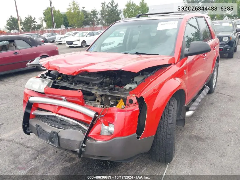 2004 Saturn Vue V6 VIN: 5GZCZ63444S816335 Lot: 40636659