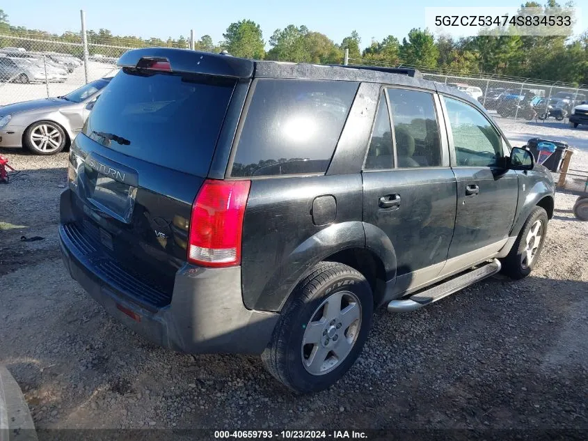 2004 Saturn Vue V6 VIN: 5GZCZ53474S834533 Lot: 40659793