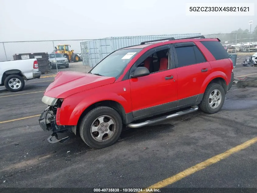 2004 Saturn Vue 4 Cyl VIN: 5GZCZ33DX4S821621 Lot: 40735838