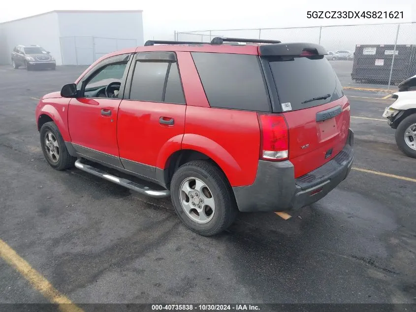 2004 Saturn Vue 4 Cyl VIN: 5GZCZ33DX4S821621 Lot: 40735838