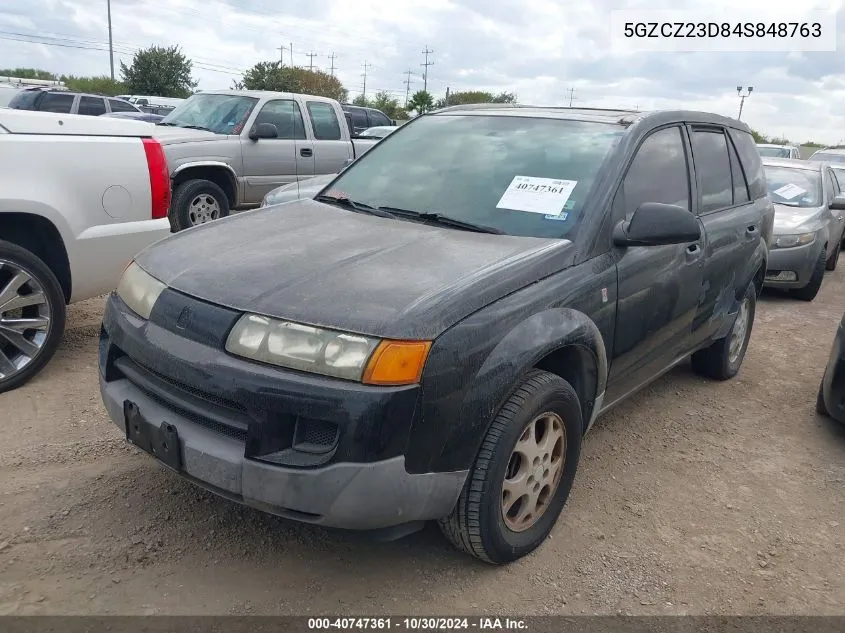 2004 Saturn Vue 4 Cyl VIN: 5GZCZ23D84S848763 Lot: 40747361