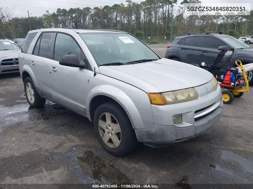 2004 Saturn Vue V6 VIN: 5GZCZ53484S820351 Lot: 40792455