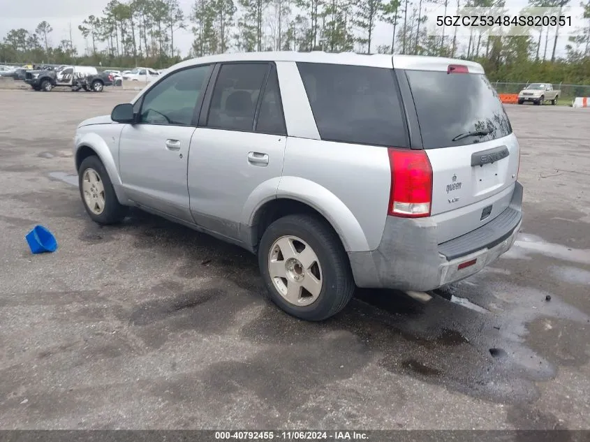 2004 Saturn Vue V6 VIN: 5GZCZ53484S820351 Lot: 40792455