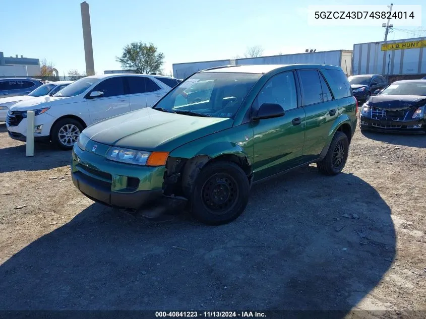 5GZCZ43D74S824014 2004 Saturn Vue 4 Cyl