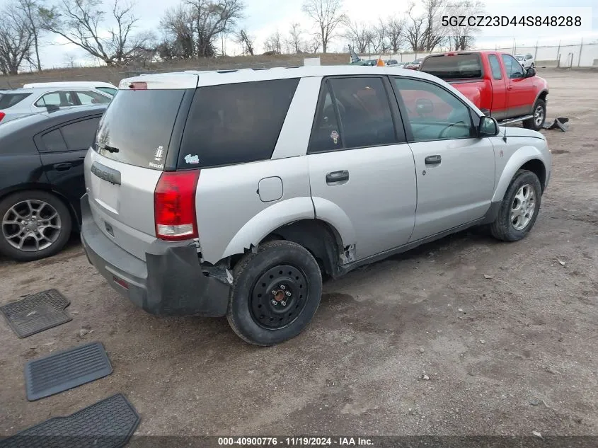 2004 Saturn Vue 4 Cyl VIN: 5GZCZ23D44S848288 Lot: 40900776