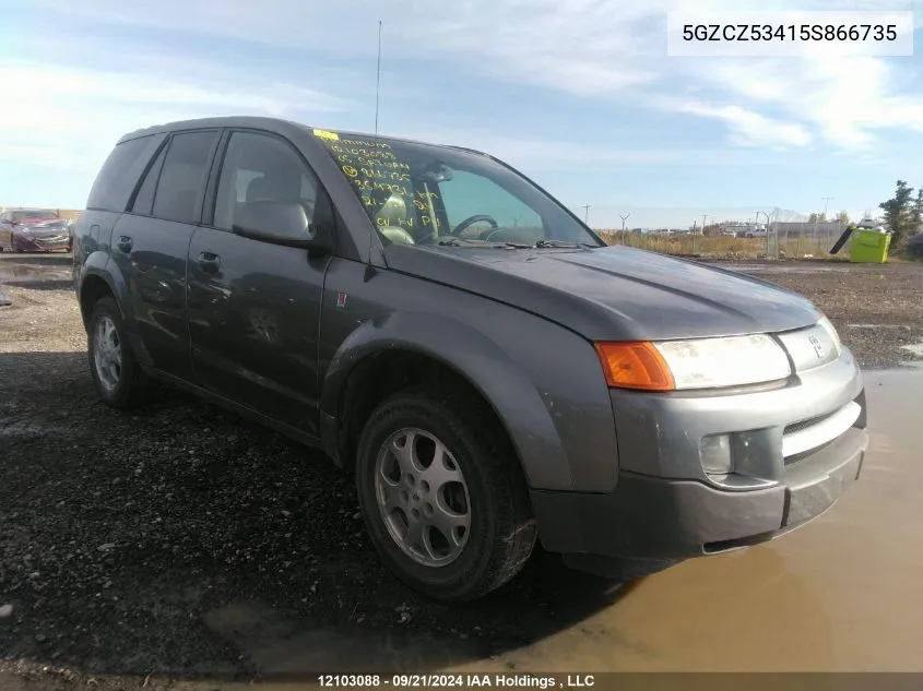 2005 Saturn Vue VIN: 5GZCZ53415S866735 Lot: 12103088