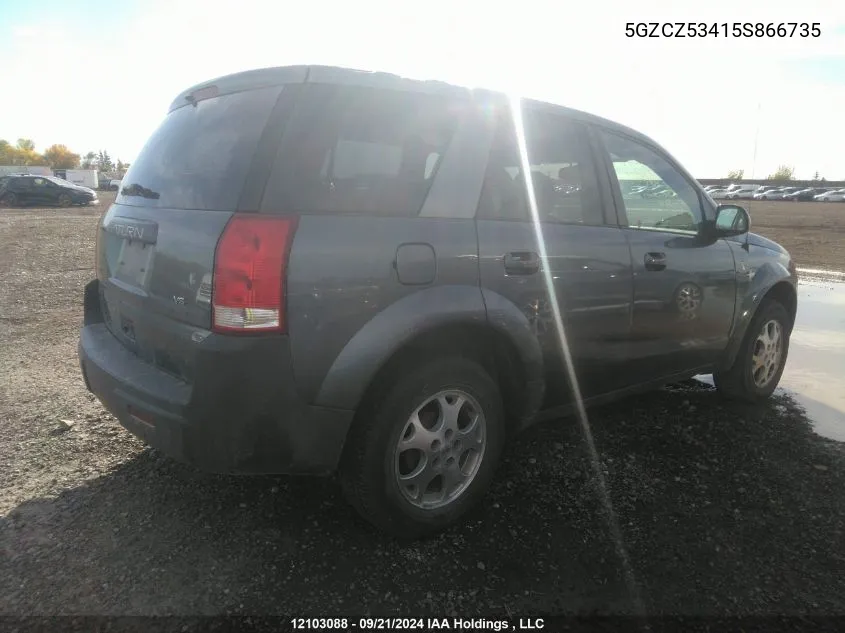 2005 Saturn Vue VIN: 5GZCZ53415S866735 Lot: 12103088