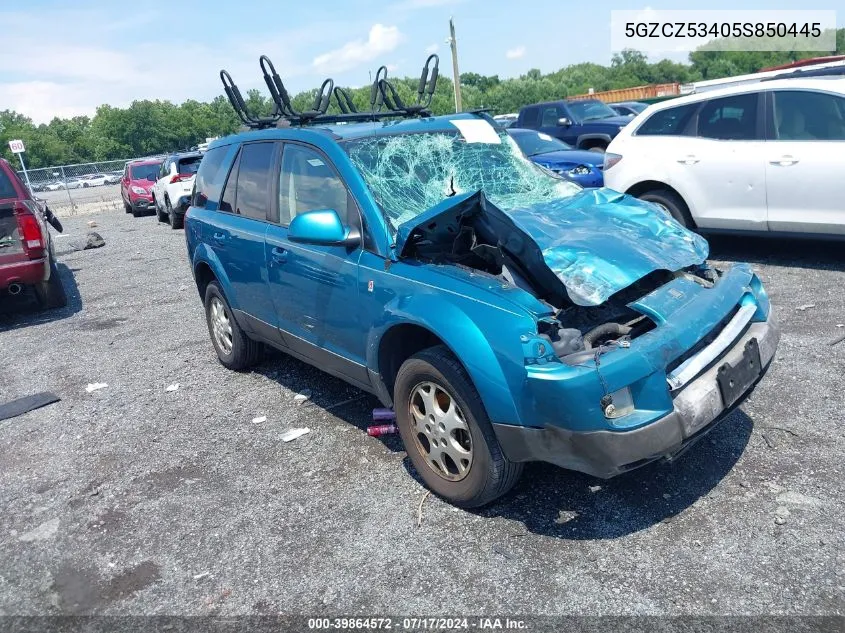 2005 Saturn Vue V6 VIN: 5GZCZ53405S850445 Lot: 39864572