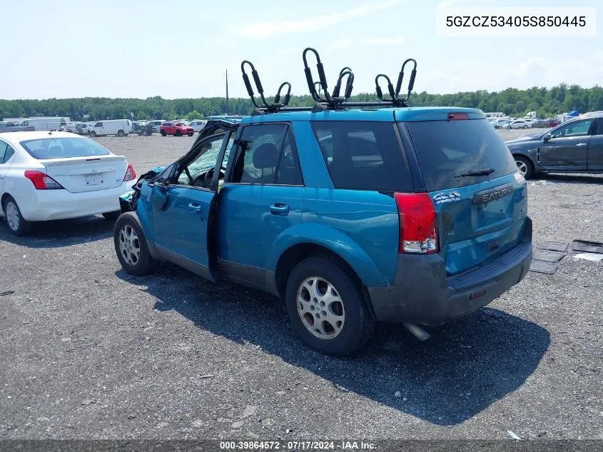 2005 Saturn Vue V6 VIN: 5GZCZ53405S850445 Lot: 39864572