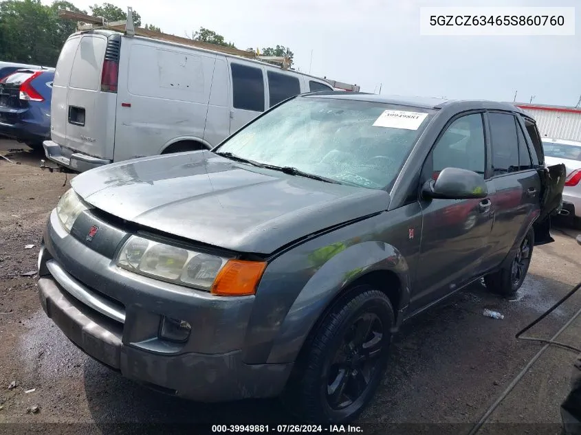 2005 Saturn Vue V6 VIN: 5GZCZ63465S860760 Lot: 39949881