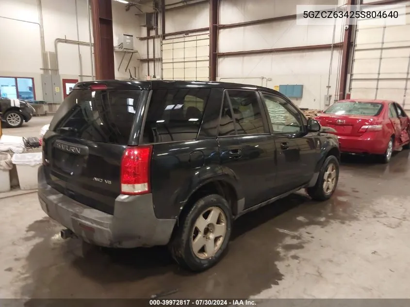 2005 Saturn Vue V6 VIN: 5GZCZ63425S804640 Lot: 39972817