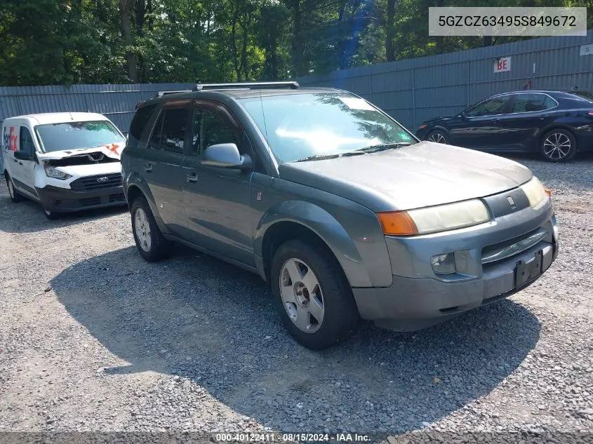 2005 Saturn Vue V6 VIN: 5GZCZ63495S849672 Lot: 40122411